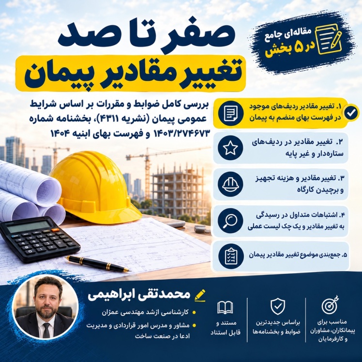 صفر تا صد تغییر مقادیر پیمان - بخش اول